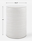 Borderline - White Drum Table