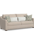 Milo - Fabric Two-Cushion Sofa With Nailhead Trim