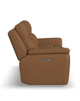 Sawyer - Power Reclining Loveseat With Console, Power Headrests, Lumbar