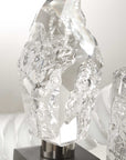 Crystal Peak - Sculptures (Set of 2) - Black / Silver
