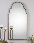 Brayden - Tall Arch Mirror - Light Brown