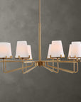 Lassen - 8 Light Chandelier - Brass