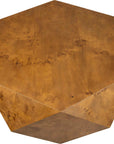 Hughes - Geometric Coffee Table - Dark Brown