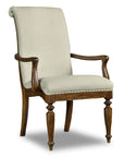 Archivist - Upholstered Arm Chair - Beige / Dark Brown