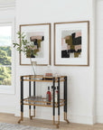 Kentmore - Modern Bar Cart - Gold