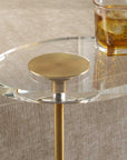 Kaufman - Crystal Accent Table - Black / Brass