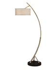 Vardar - Curved Floor Lamp - Brass