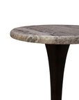 Trumpet - Martini Table - Silver / Black