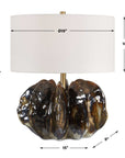 Jaudon - Glass Table Lamp - Brown