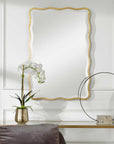Aneta - Scalloped Mirror - Gold