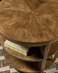 Melange - Mulholland Round End Table - Dark Brown