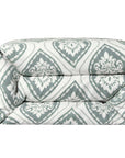 Belmont - Queen Duvet Cover - Green / White
