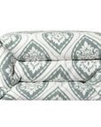 Belmont - Queen Duvet Cover - Green / White