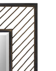 Karel - Chevron Mirror - Black