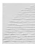 Textured Circle Canvas Art - White