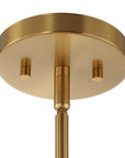 Ripple - 1 Light Frost Glass Pendant - Gold