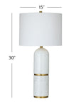 Wake - Table Lamp - White / Brass