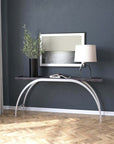 Commerce And Market - Metal And Wood Console - Black