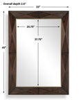Diamond In The Rough - Wood Mirror - Gold / Woodtone