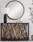Teak Maze - Console Table - Dark Brown