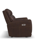 Alister - Power Gliding Loveseat With Console, Power Headrests & Lumbar