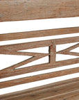 Antique - Plantation Grown Teak Bench - Dark Brown