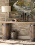 Vineyard Row - Console Table - Dark Brown