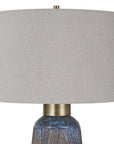 Western Sky - Ceramic Table Lamp - Blue