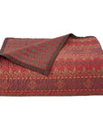 Rushmore - Full/Queen Reversible Quilt Set Set of 3 - Red / Brown