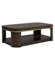 Langford - Coffee Table - Ebony Mappa Burl