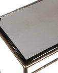 Ovard - Minimalist Metal Console Table - Brass