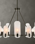 Ellipse - 10 Light Chandelier - Dark Bronze