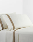 Flange Sheet - King 350TC Flange Design Sheet Set Set of 4 - Cream