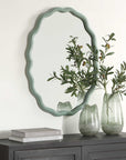 Isly - Robin's Egg Oval Mirror - Blue