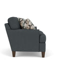 Moxy - Fabric Loveseat, T-Shaped Seat Cushion, Rounded Mailbox Arms