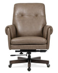 EC - Lenora Swivel Tilt Executive Chair - Dark Brown