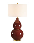 Gourd - Table Lamp - Burgundy