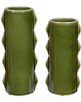 Meander - Vases (Set of 2) - Green