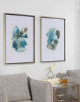 Blueprints - Watercolor Prints Set of 2 - Light Blue