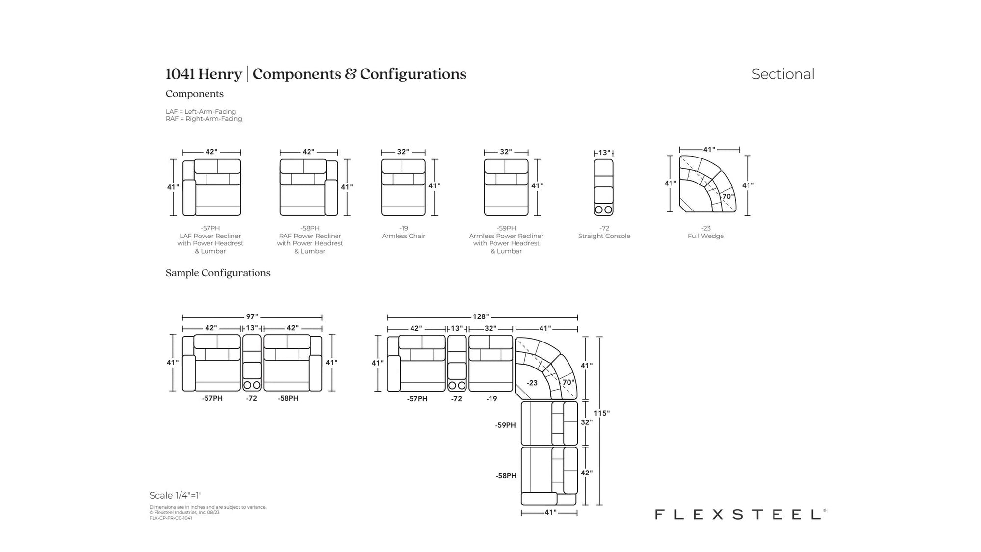 Henry Power Reclining Sectional