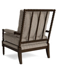 Pippa Accent Chair with Spool-Styled Wood Frame