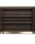 Commerce And Market - Roll With It Four-Door Credenza - Dark Brown / Gray