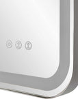Crofton - Lighted Nickel Vanity Mirror - Gray