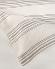 Prescott - King Duvet Cover Set Set of 3 - Taupe