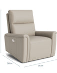 Harris Pad Arm Power Recliner