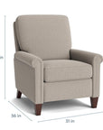 Thompson Panel Arm Accent Chair, Stationary or Swivel Glider