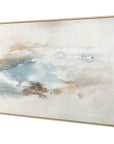 Chasing Blue - Coastal Canvas Art - Blue / Brown / Gray / White