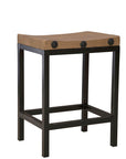 Old World - Counter Stool - Light Brown / Black