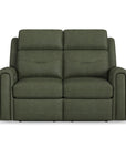 Felix - Power Reclining Loveseat With Console, Power Headrest, Lumbar, Heat & Massage