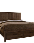 Lodge & Loft - Radius Poster Bed With Footboard Storage